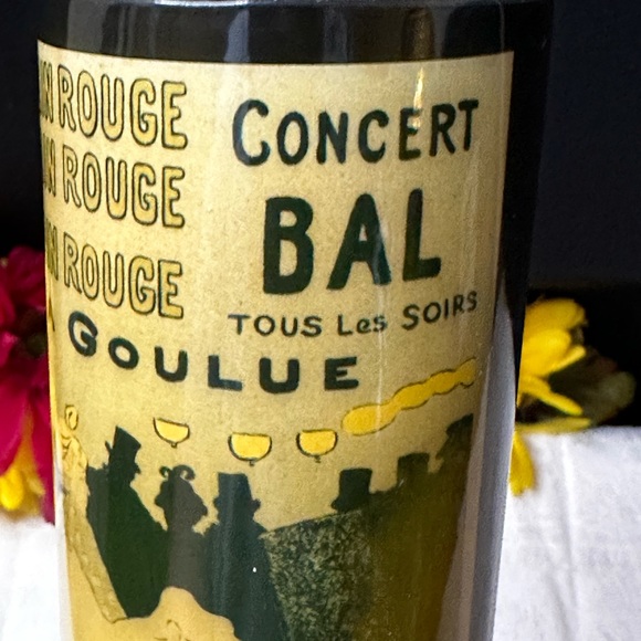 Vintage Toulouse-Lautrec “Moulin Rouge”La Goulue Rubber Coated Highball Glass - Picture 9 of 12